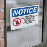 For Your Safety, Customers Are