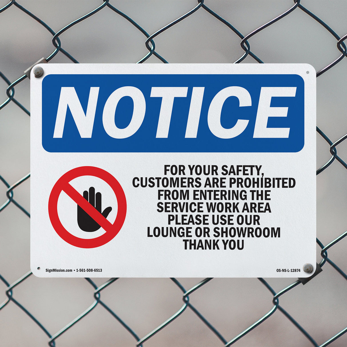 For Your Safety, Customers Are