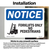 Forklifts Only No Pedestrians