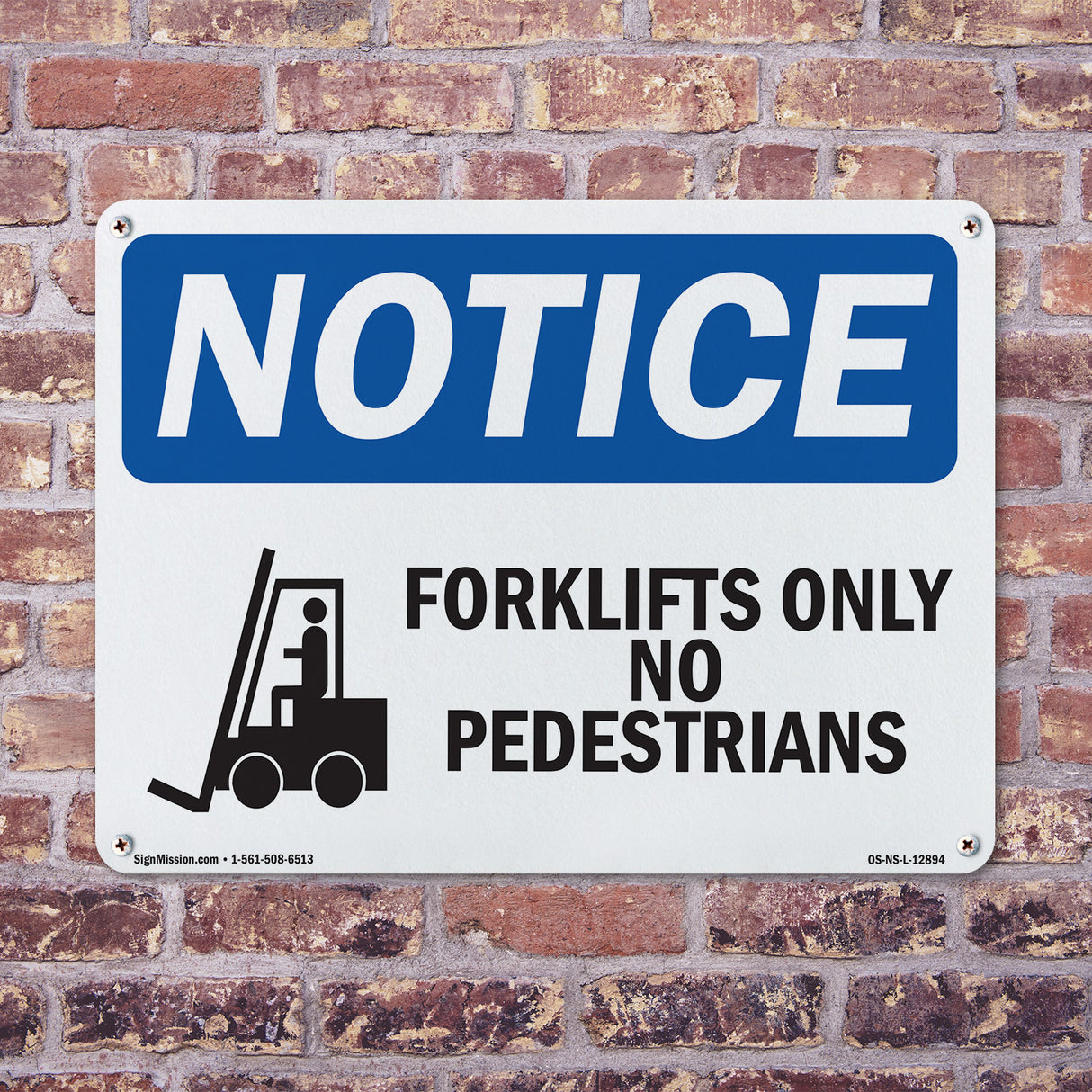 Forklifts Only No Pedestrians