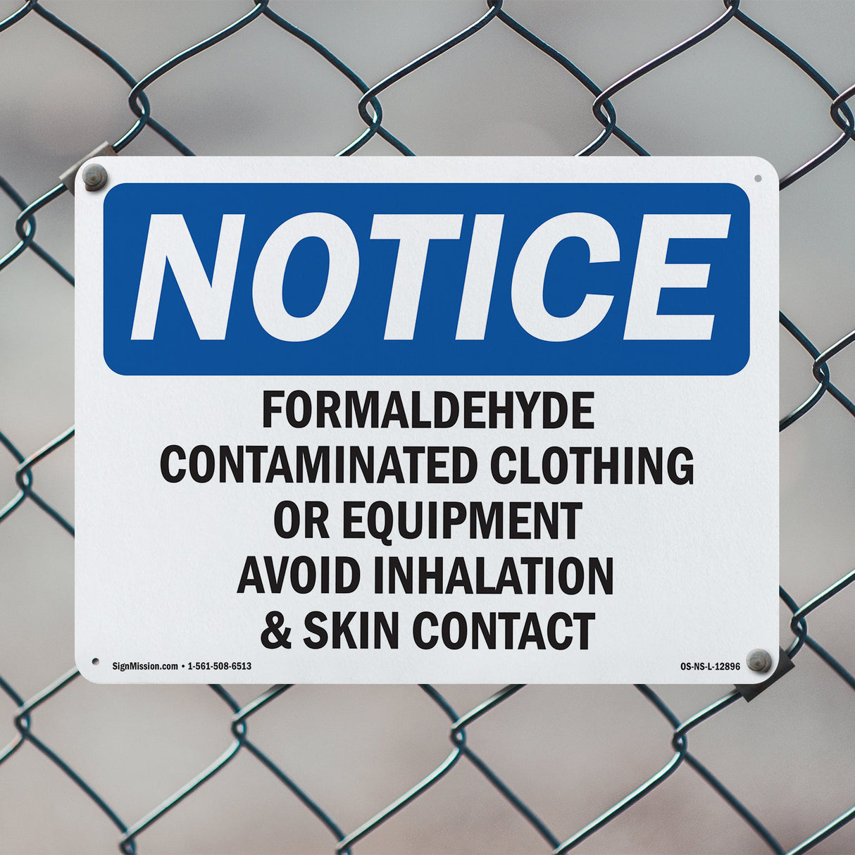 Formaldehyde Contaminated Clothing Or Equipment