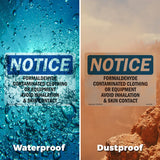 Formaldehyde Contaminated Clothing Or Equipment