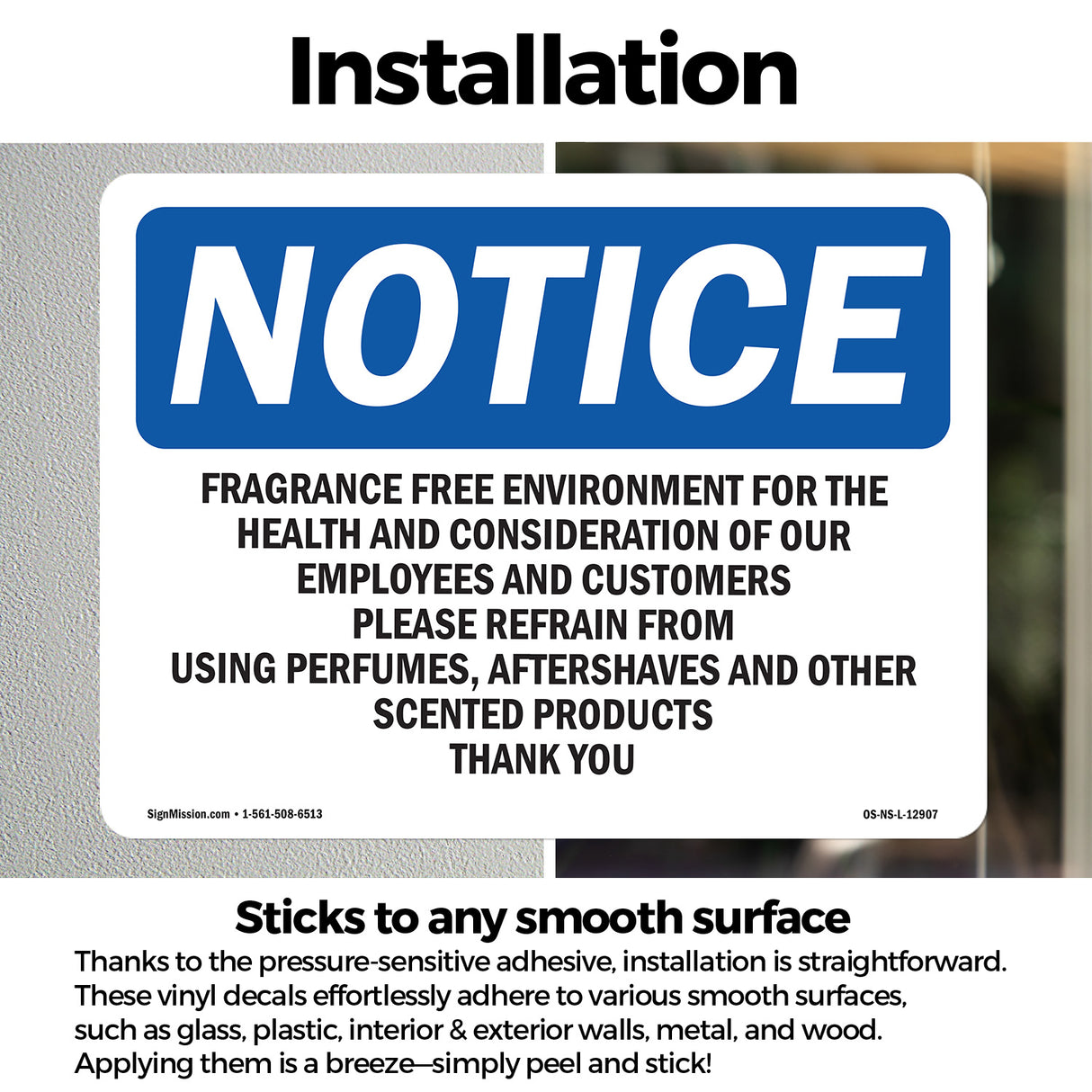 Fragrance Free Environment For