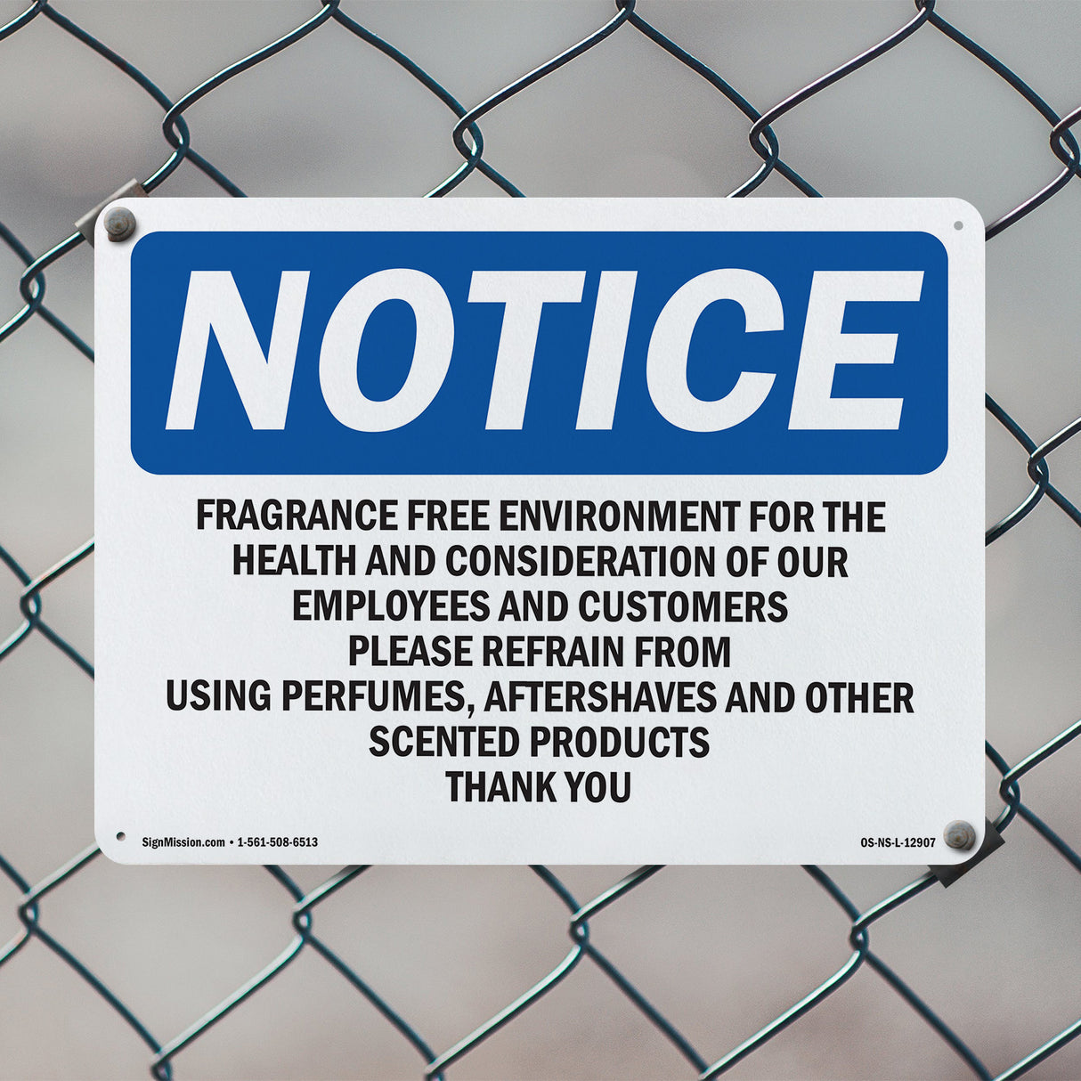 Fragrance Free Environment For