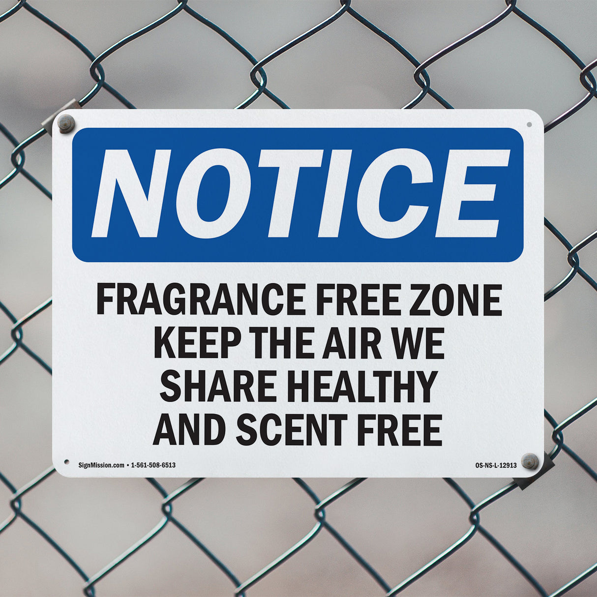 Fragrance Free Zone Keep The Air