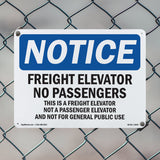 Freight Elevator No Passengers Sign