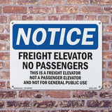 Freight Elevator No Passengers Sign
