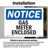 Gas Meter Enclosed Sign
