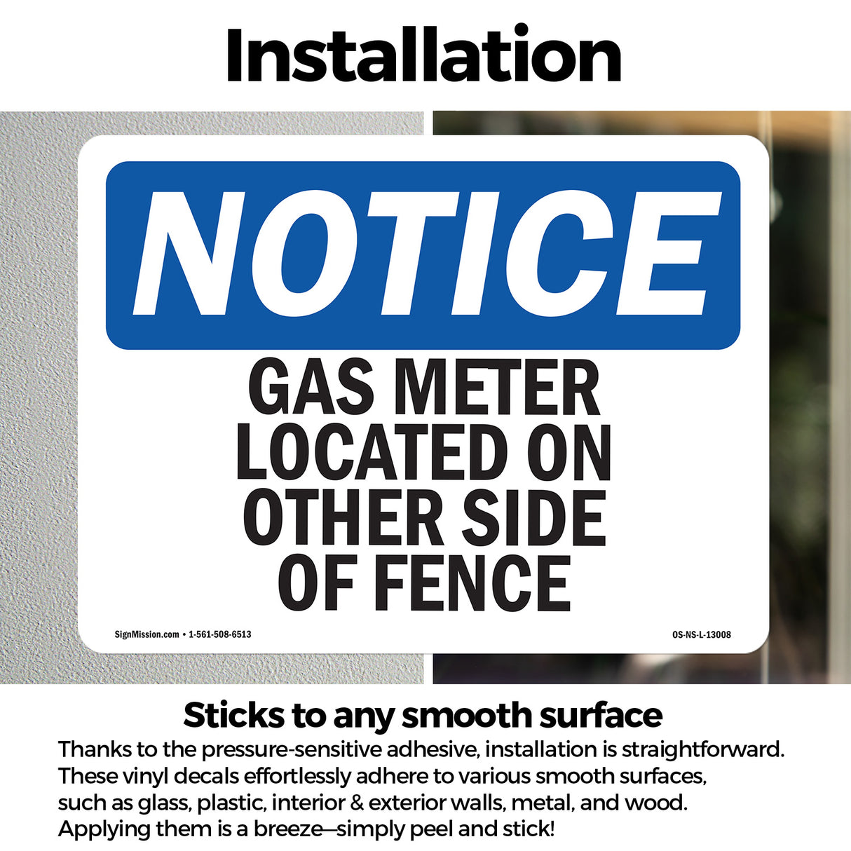 Gas Meter Located On Other Side Of Fence