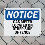 Gas Meter Located On Other Side Of Fence