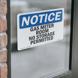 Gas Meter Room No Storage Permitted
