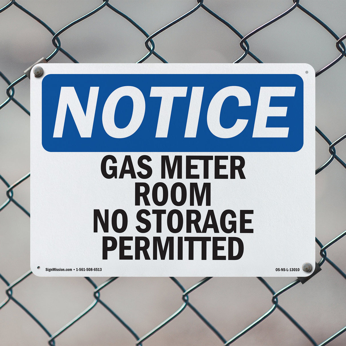 Gas Meter Room No Storage Permitted