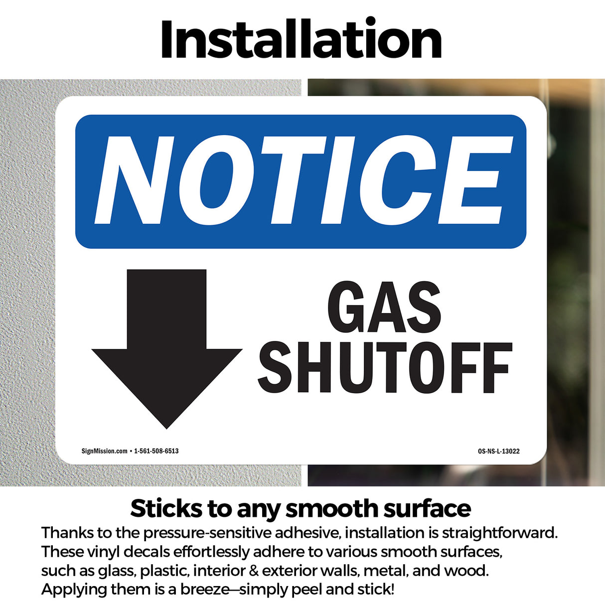 Gas Shutoff [Down Arrow]