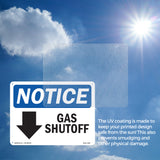 Gas Shutoff [Down Arrow]