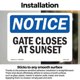 Gate Closes At Sunset