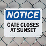 Gate Closes At Sunset