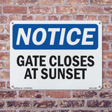 Gate Closes At Sunset