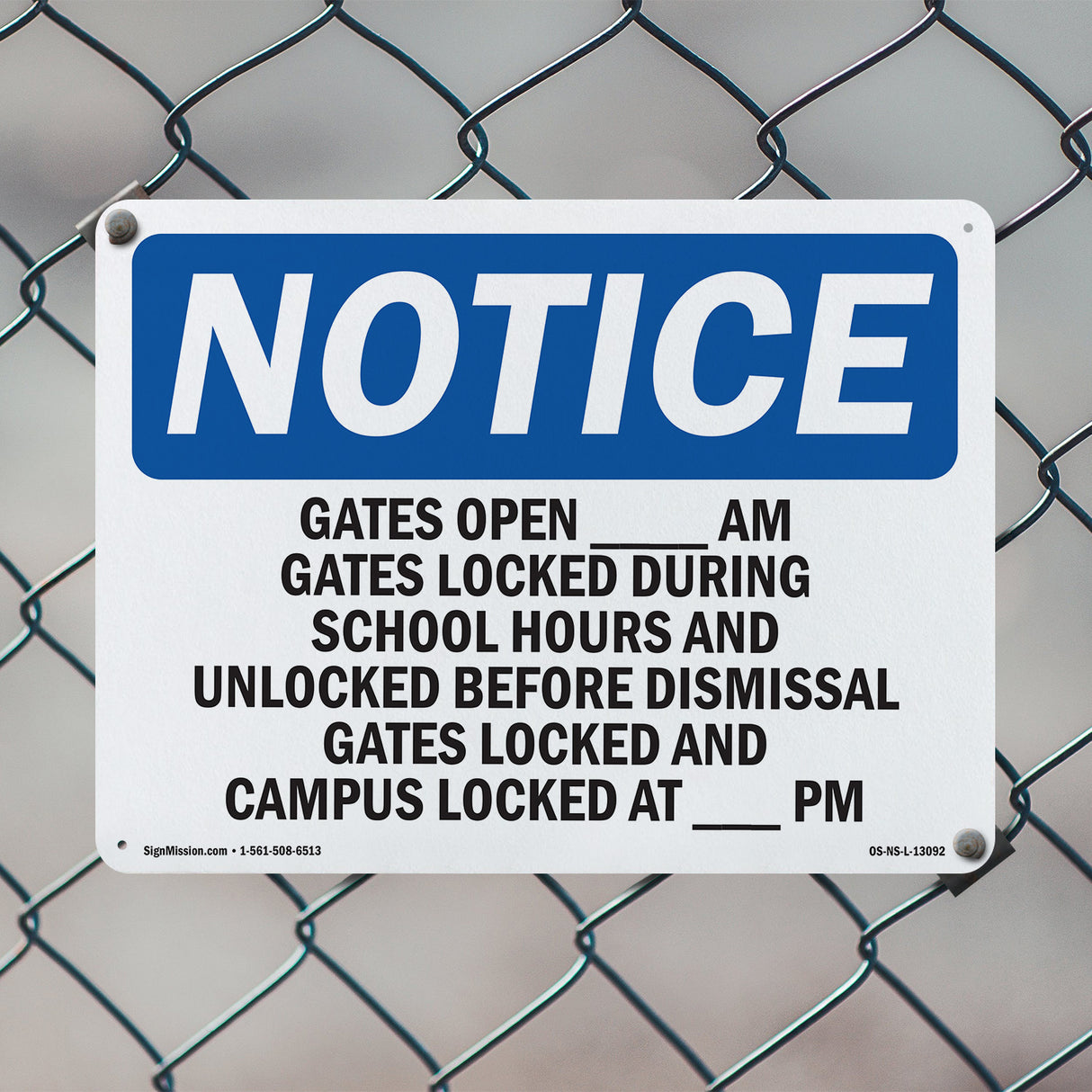 Gates Open ____ Am Gates Locked During School