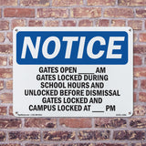 Gates Open ____ Am Gates Locked During School