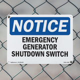 Generator Emergency Shutdown Switch