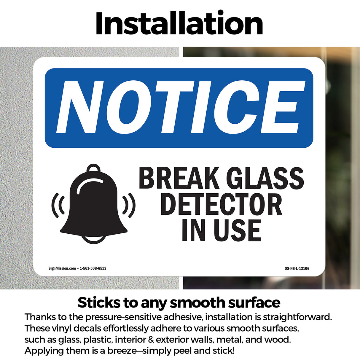 Glass Break Detector In Use