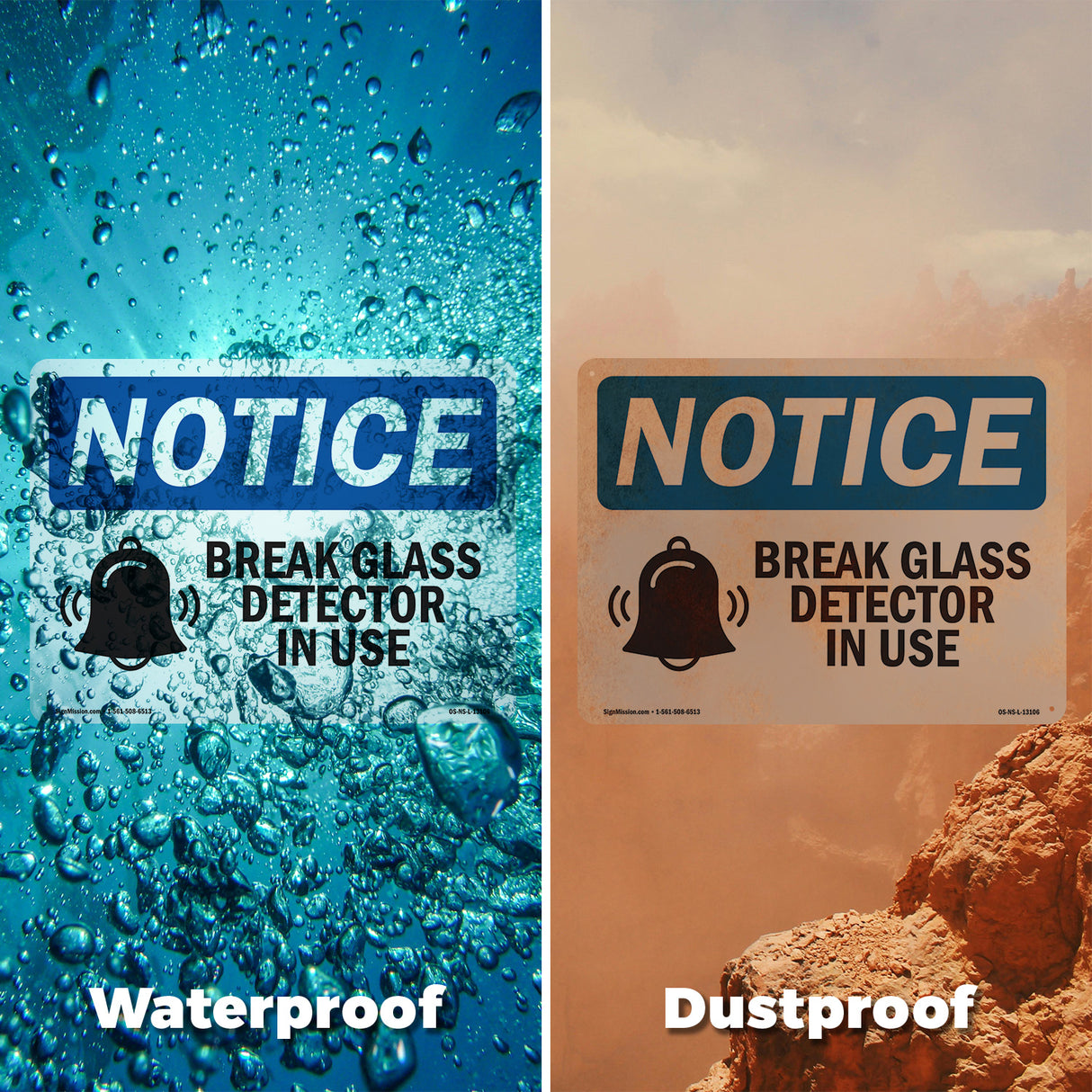 Glass Break Detector In Use