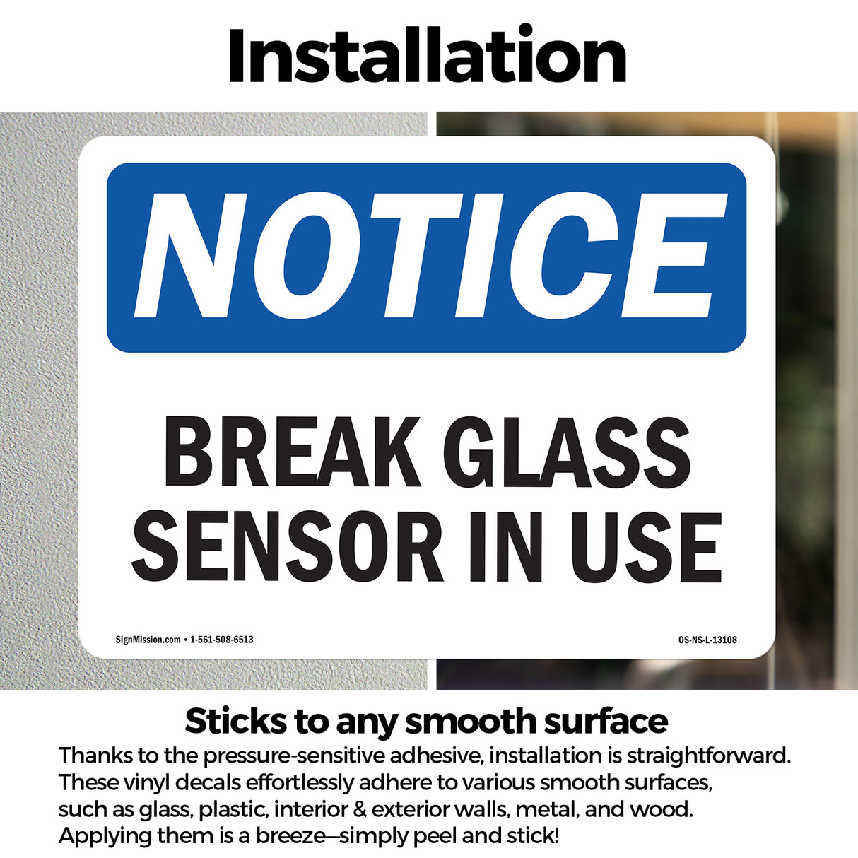 Glass Break Sensor In Use