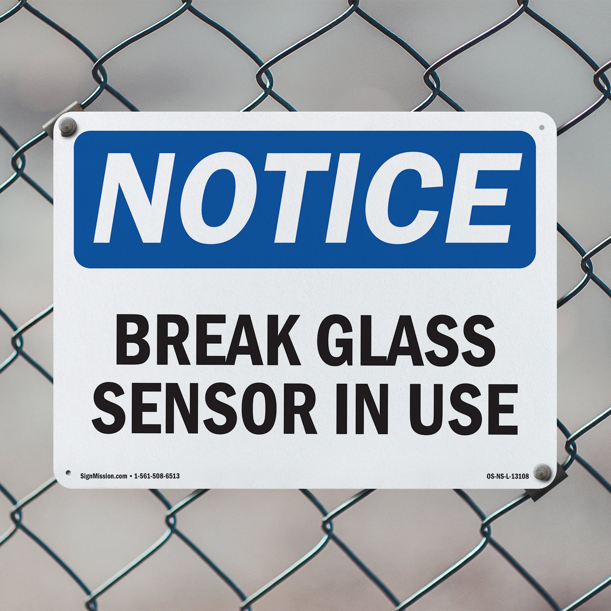 Glass Break Sensor In Use