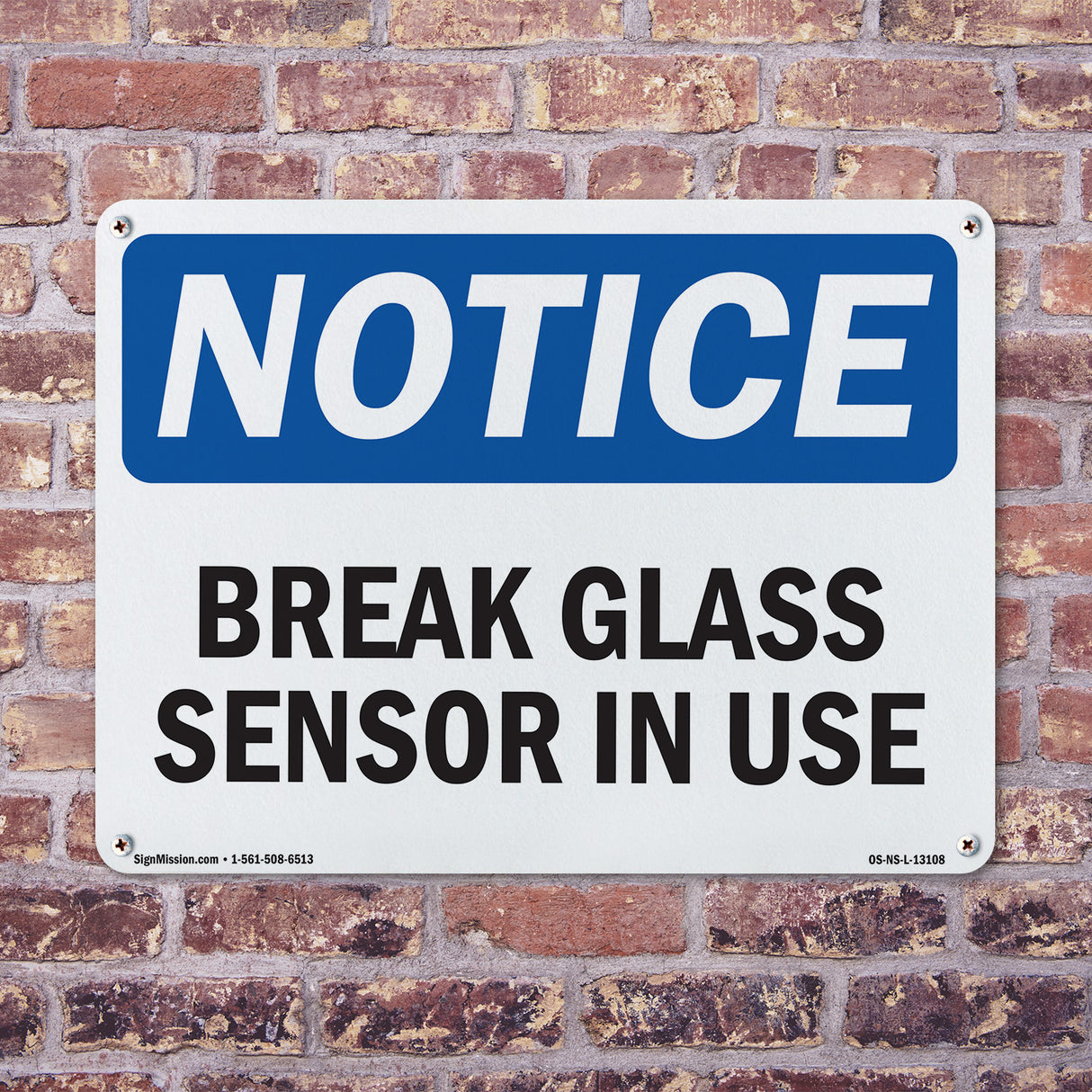 Glass Break Sensor In Use