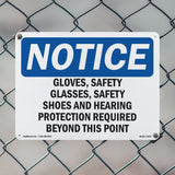 Gloves, Safety Glasses, Safety Shoes And