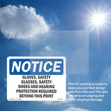 Gloves, Safety Glasses, Safety Shoes And