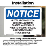 Glycol Heating System Buried Below Floor
