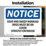 Goat & Sheep Working Dogs Must Be On Leash