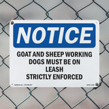 Goat & Sheep Working Dogs Must Be On Leash