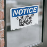Government Issued ID Required For Entry