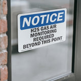 H2S Gas Air Monitoring Required Beyond This Point