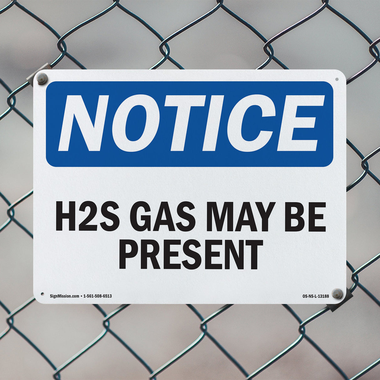 H2S May Be Present Sign