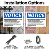 Hand Washing Protection 1. Wet Hands Under Sign