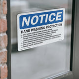 Hand Washing Protection 1. Wet Hands Under Sign