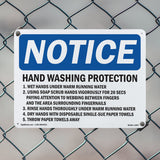 Hand Washing Protection 1. Wet Hands Under Sign