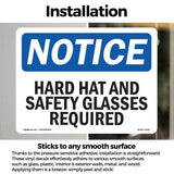 Hard Hat And Safety Glasses Required