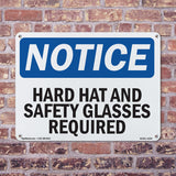 Hard Hat And Safety Glasses Required