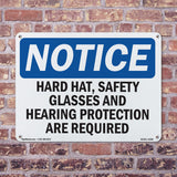 Hard Hat, Safety Glasses And Hearing Protection