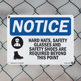 Hard Hat, Safety Glasses And