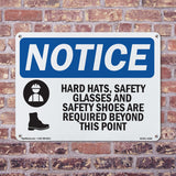 Hard Hat, Safety Glasses And