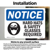 Hard Hats & Safety Glasses Required