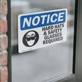 Hard Hats & Safety Glasses Required