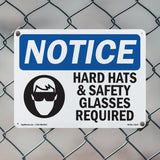 Hard Hats & Safety Glasses Required