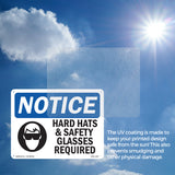 Hard Hats & Safety Glasses Required