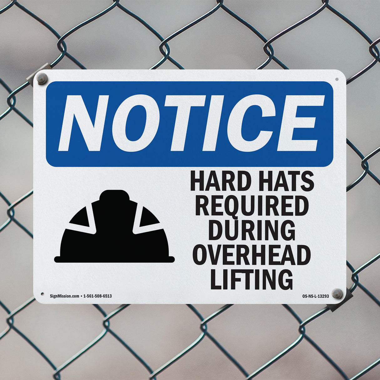 Hard Hats Required During Overhead